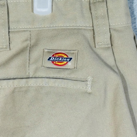 Dickies Pants Mens 40x29 Beige Khakis Polyester Cotton Zip Fly W541E5F - Picture 3 of 9